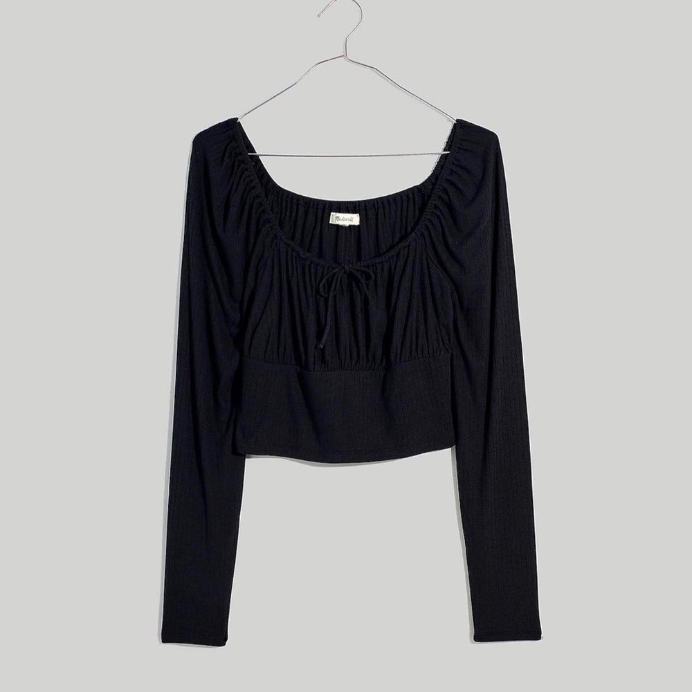 Madewell Square Neck Long Sleeve Top